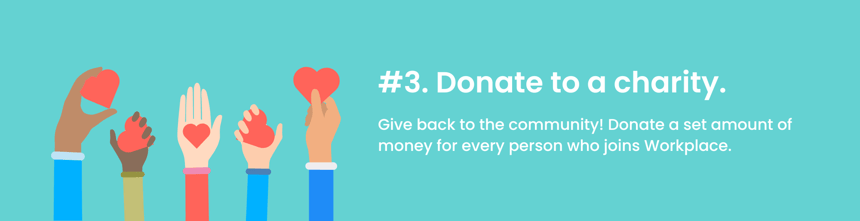 Incentive strategy 3 - donnate to charity
