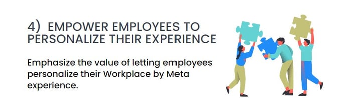 fourth step to adopt workplace from meta