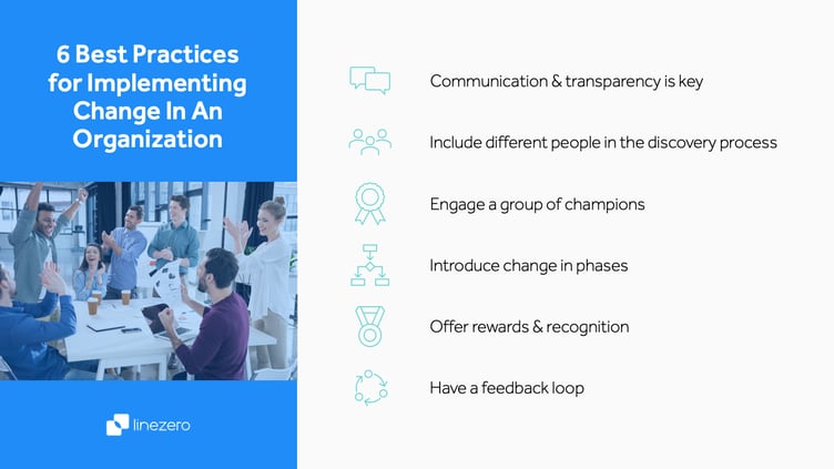 how to implement change in an organization 