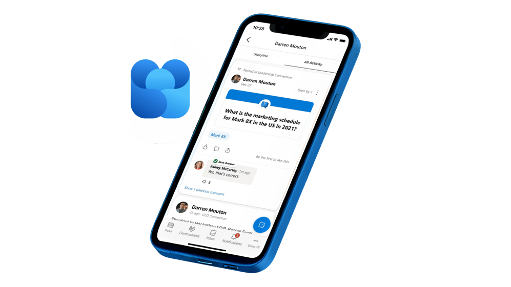 Viva Engage on mobile
