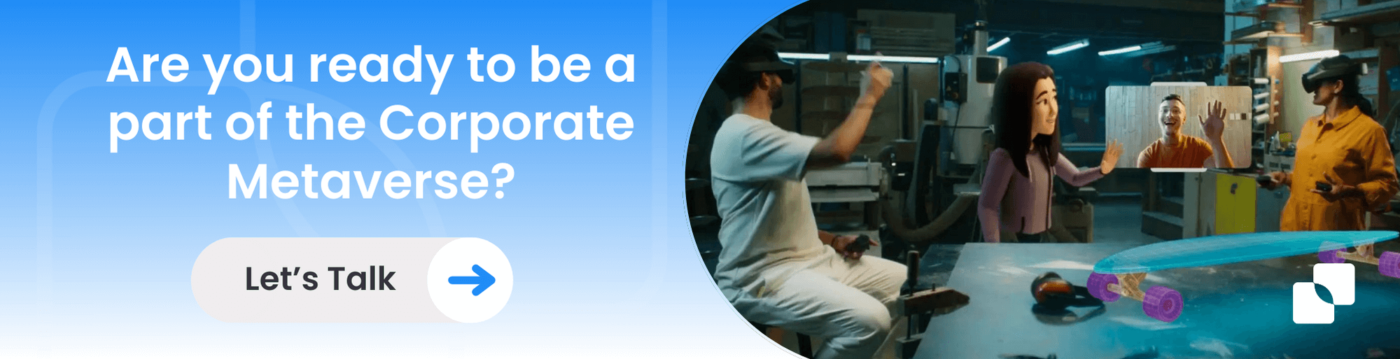 Corporate metaverse banner