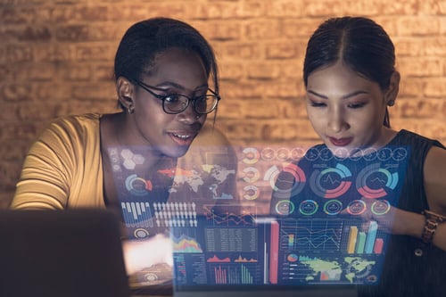 AI and the future of work - people working with Tech 