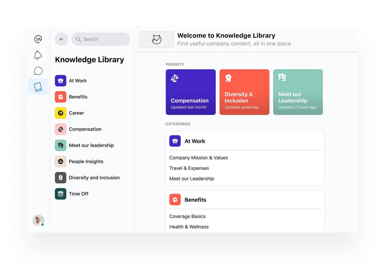Knowledge Library workplace from meta
