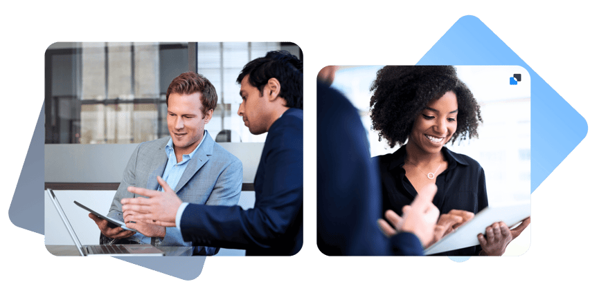 employees receiving feedback from leadership