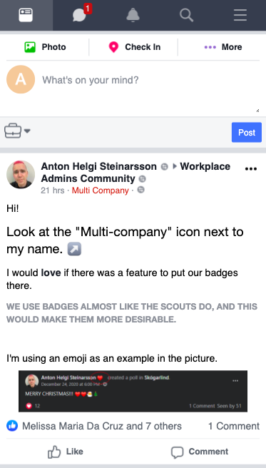workplace from facebook mobile first