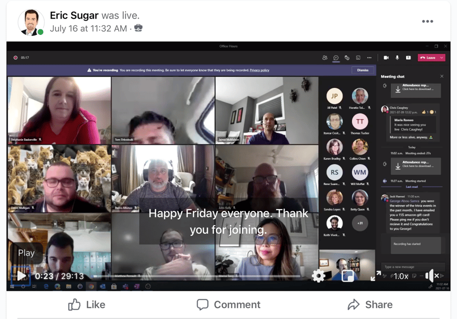 microsoft teams videocall workplace