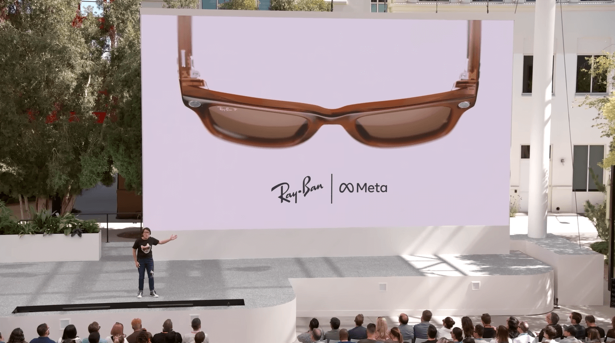 meta connect live event - ray ban slide