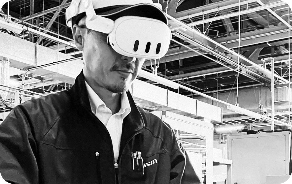 VR being used at Aisin