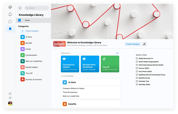 Workplace (Knowledge Library screenshot)