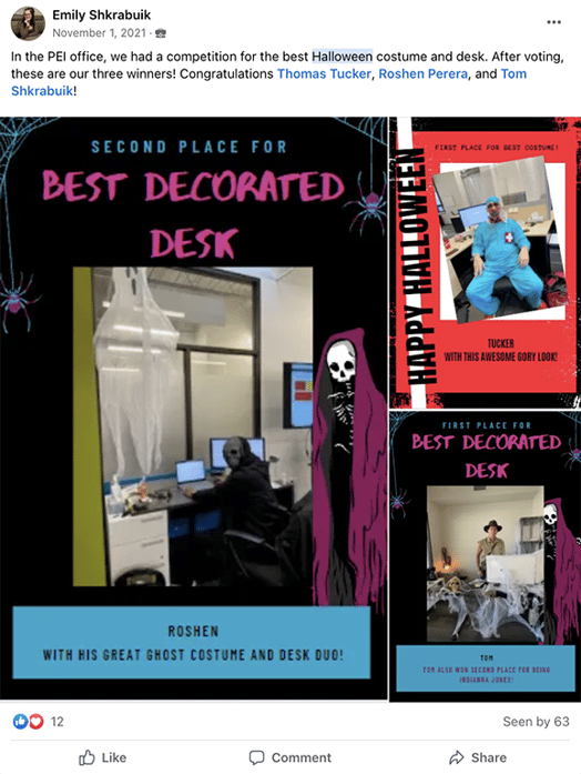 Workplace Halloween Contest