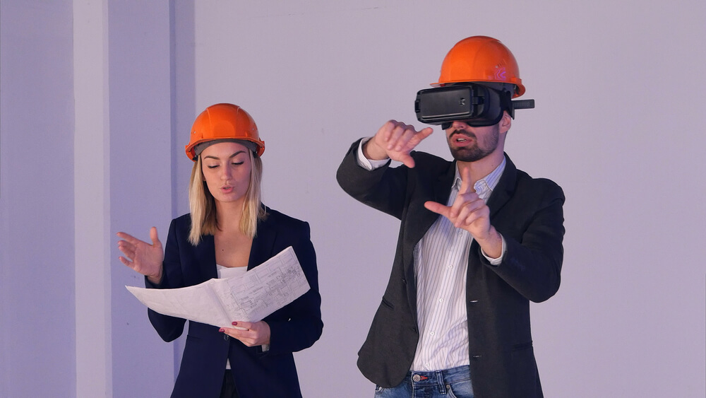 construction company using VR