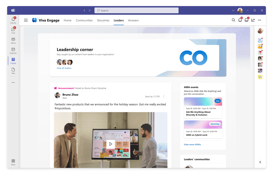 leadership-corner-viva-engage-feature