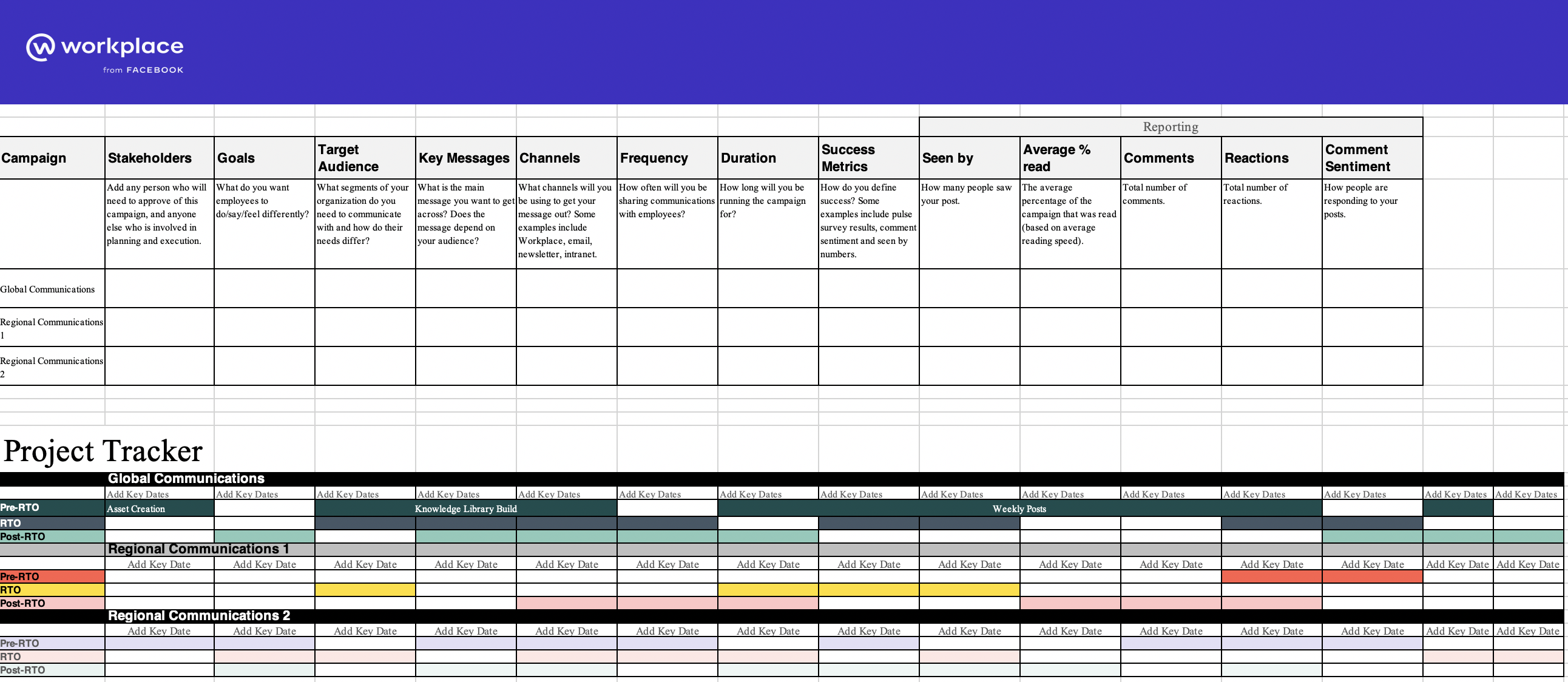 workplace from facebook project tracker