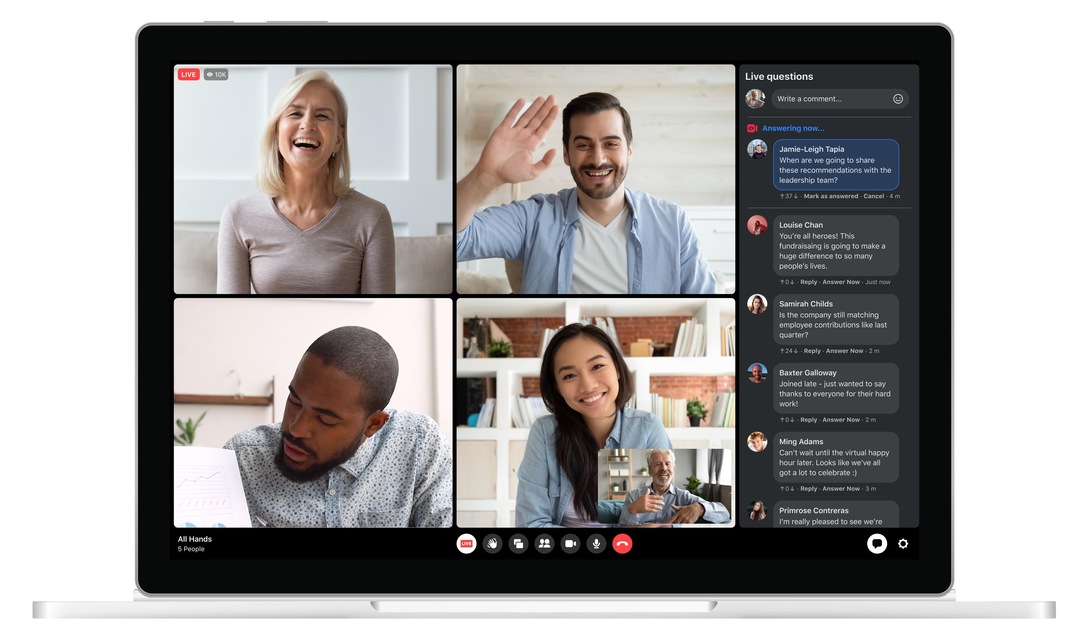 workplace live - Workplace from facebook features