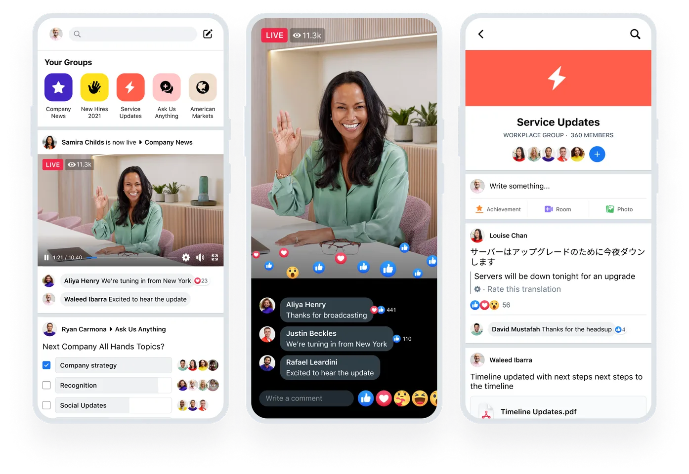 Workplace Mobile example