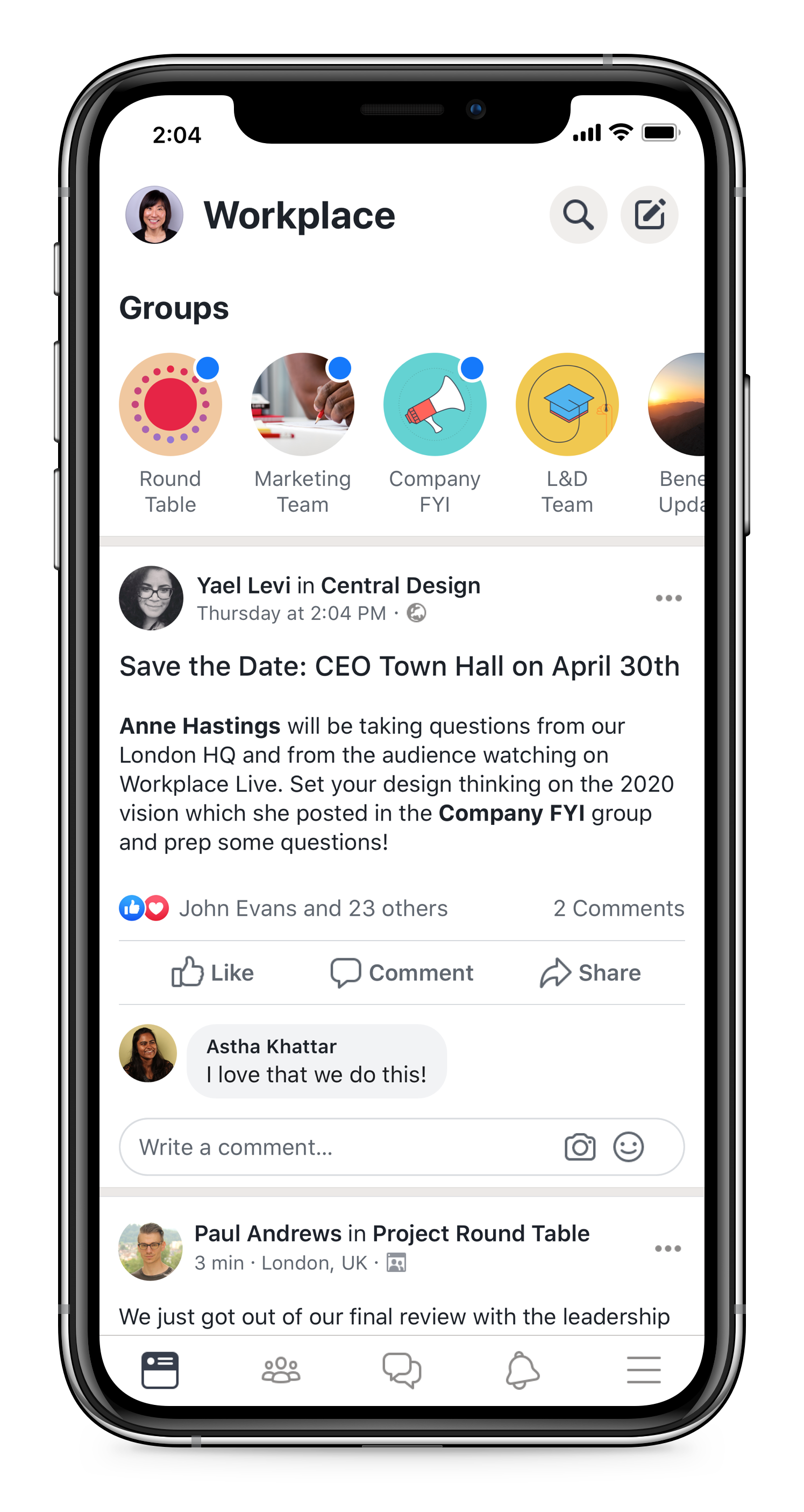 Workplace from Meta on Mobile
