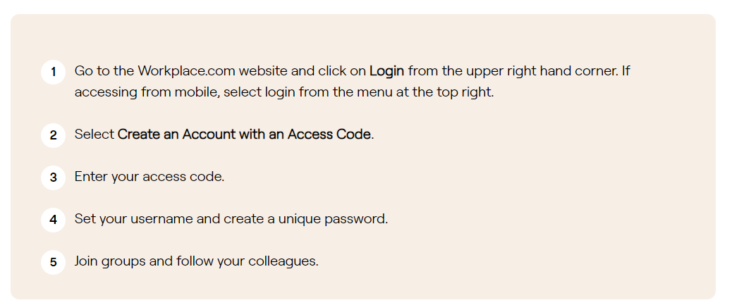 instructions for login instructions