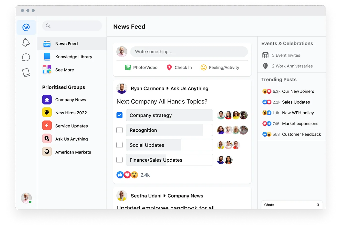 feed workplace from meta