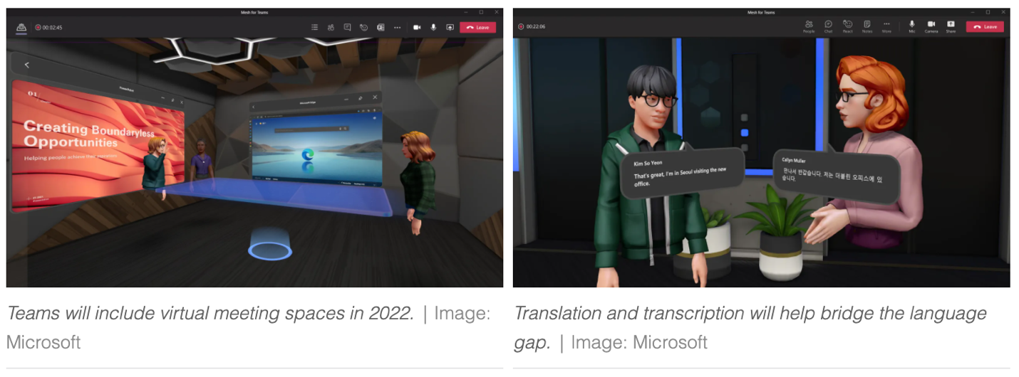 microsoft teams enter metaverse